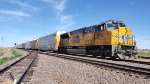 UP 3094 Rear DPU Pushing A Autorack Train Rolls By Me on the west end of Kimball, Nebraska heading westbound. 